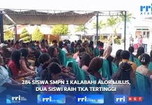 284 Siswa SMPN 1 Kalabahi Alor Lulus,Dua Siswi Raih TKA Tertinggi