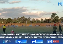 Turnamen Bupati Belu Cup Tingkatkan Pendapatan UMKM Sekitar Stadion