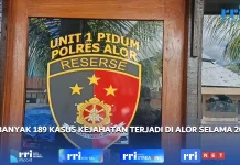 Polres Alor Tangani 189 Kasus Kejahatan Konvensional Selama Lima Bulan