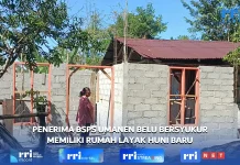 Penerima BSPS Umanen Belu Bersyukur Memiliki Rumah Layak Huni Baru