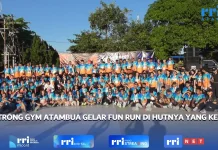 Empat Tahun Anniversary, Strong Gym Atambua Gelar Fun Run