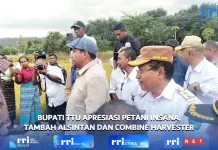 Bupati TTU Dukung Petani Bitauni Dengan Menempatkan Satu Mesin Combine Harvester