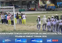 Ribuan Penari Likurai tengah di Persiapkan jelang Festival Fulan Fehan 2026