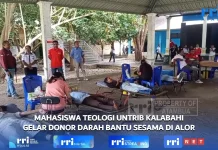Mahasiswa Teologi Tribuana Kalabahi Gelar Donor Darah untuk Bantu Sesama