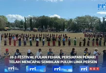 H-3 Festival Fulan Fehan, Persiapan Penari Telah Mencapai 95 Persen