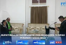 Bupati Belu Resmi Lantik Elly Rambitan Sebagai Penjabat Sekda Belu