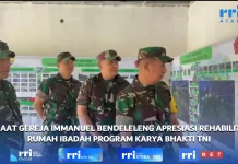 Jemaat Gereja Immanuel Bendelelang Apresiasi Kepedulian TNI AD di Alor