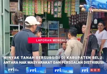 Distribusi Minyak Tanah Bersubsidi di Belu Masih Hadapi Berbagai Persoalan