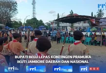Bupati Belu Lepas Kontingen Pramuka Ikuti Jambore Daerah dan Nasional