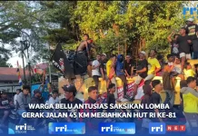 Warga Belu Antusiasme, Penuhi Atambua Menyaksikan Lomba Gerak Jalan 45 Kilometer