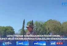 Lepas Parade Kebangsaan, Bupati Belu Tekankan Persatuan dalam Keberagaman