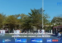 Upacara HUT ke 81 RI di PLBN Mota'ain Berlangsung Hikmat