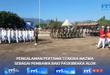 Pengalaman Pertama Syakira Nazwa Sebagai Pembawa Baki Paskibraka Alor