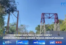 Kodim 1605/Belu Target Pembangunan Empat Jembatan Perintis Garuda Rampung