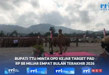 Bupati TTU Minta OPD Kejar Target PAD Rp 88 Miliar Empat Bulan Terakhir 2026