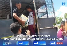 Pemkab-Polres TTU Mengirim Logistik ke Flores Sebanyak Tiga Truk