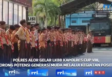 Pramuka Saka Bhayangkara Polres Alor Ajak Generasi Muda Ikuti Kegiatan Positif