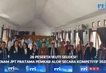 Sebanyak 28 Peserta Ikuti Seleksi Enam Jabatan Pimpinan Tinggi Pratama Alor