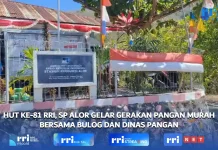 HUT ke-81 RRI, Bulog Kalabahi Bersama Dinas Pangan dan RRI SP Alor Gelar GPM