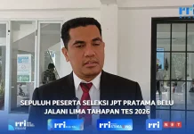 10 Peserta Seleksi JPT Belu Jalani Lima Tahapan Tes