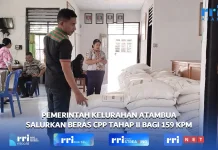 Jaga Ketahanan Pangan, Kelurahan Atambua Salurkan Beras CPP Tahap II bagi 159 KPM