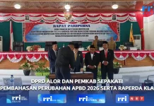 DPRD Alor dan Pemkab Sepakati Pembahasan Dua Raperda Tahun 2026