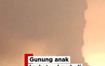 Detik-Detik Perahu Nelayan Dihujani Batu Pijar Anak Krakatau!
