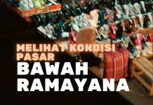 Kondisi Pasar Bawah Ramayana yang Sepi Pembeli