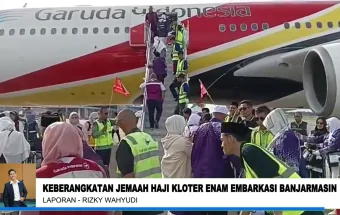 Sebanyak 360 Jemaah Kloter 6 Berangkat ke Madinah dari Banjarmasin