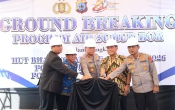 Polda Kalsel Bangun Sumur Bor untuk Dukung Air Bersih dan Pertanian