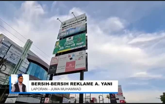 Penataan Jalan Ahmad Yani Dimulai, Reklame Melanggar Jadi Sasaran