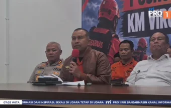 Basarnas Tunda Pencarian Bawah Air KM Virgo Transport 8