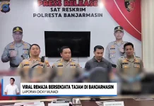 Polisi Amankan Delapan Remaja Bersenjata Tajam di Banjarmasin
