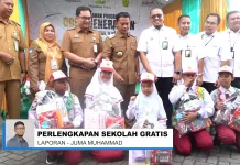 Ratusan Siswa SDN Kuin Cerucuk 1 Terima Bantuan CSR Perlengkapan Sekolah