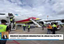 Kloter 18 Embarkasi Banjarmasin Resmi Diberangkatkan ke Tanah Suci