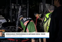 Kebakaran Hanguskan Rumah Warga di Antasan Kecil Timur Banjarmasin