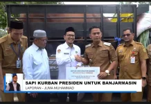 Sapi Kurban Presiden Prabowo Diserahkan ke Masjid Agung Miftahul Ihsan