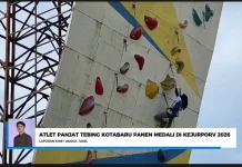 Atlet Muda Kotabaru Bersinar di Kejurprov Panjat Tebing Kalsel