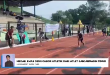 Abdan Rasyid Raih Emas Atletik O2SN SD Kota Banjarmasin