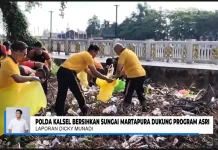 Dukung Program ASRI, Kapolda Kalsel Pimpin Bakti Kebersihan di Sungai Martapura