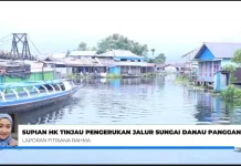 Supian HK Tinjau Pengerukan Jalur Sungai Baru di Danau Panggang