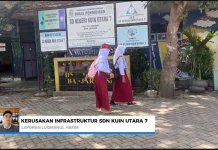 Infrastruktur Rusak, Aktivitas Belajar di SDN Kuin Utara 7 Terganggu