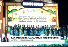 Banjarmasin Raih Juara Umum MTQ XXXVII Kalsel di Batola