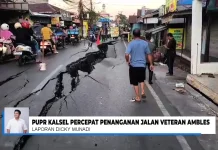 PUPR Kalsel Siapkan Penanganan Permanen Jalan Ambles Sungai Lulut