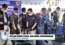 Bea Cukai Kalbagsel Musnahkan Rokok dan Miras Ilegal