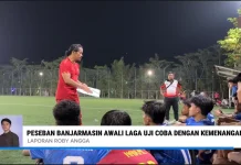 Peseban Banjarmasin Menang Telak di Laga Uji Coba Perdana