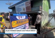 Jalan Veteran Sungai Lulut Dibuka, Kendaraan Berat Dilarang