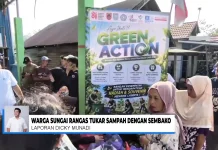 Green Action Kalsel Libatkan Ratusan Warga Sungai Rangas Kabupaten Banjar