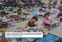Bunda PAUD Banjarmasin Apresiasi Lomba Mewarnai RRI dan MKK