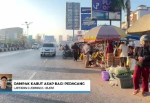 Kabut Asap Karhutla, Pedagang Kertak Hanyar Terdampak
